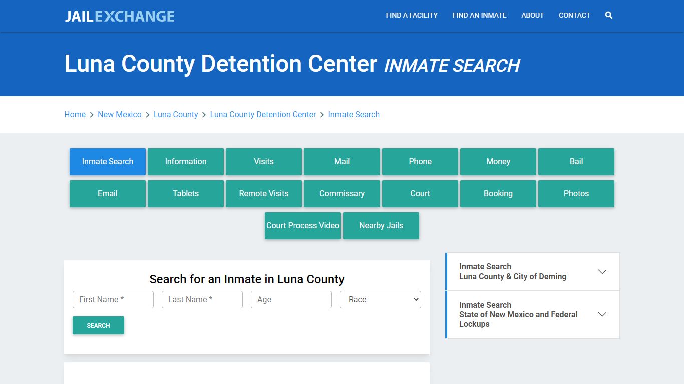 Luna County Detention Center Inmate Search - Jail Exchange