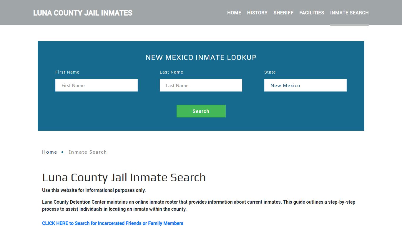 Luna County, NM Detainee Lookup